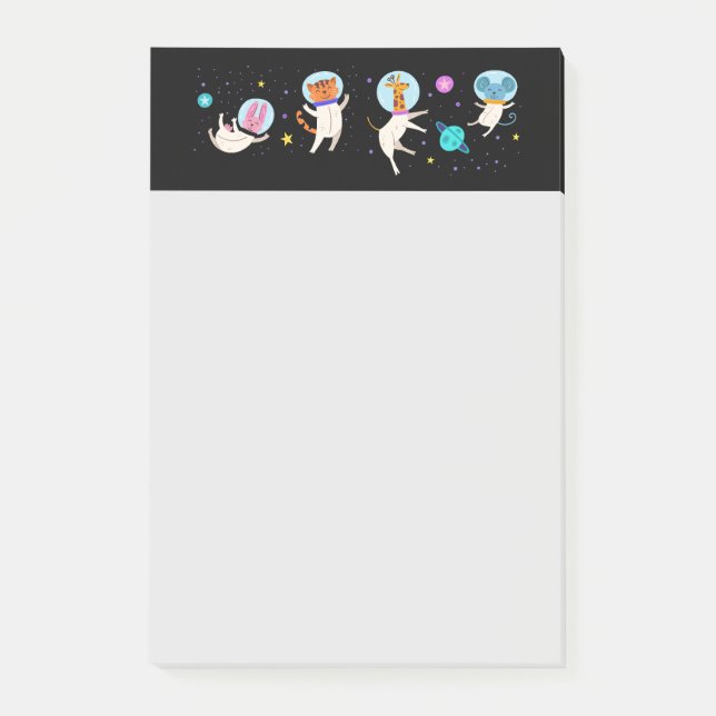 Notas Post-it® Animales astronautas muertos en el espacio (Anverso)