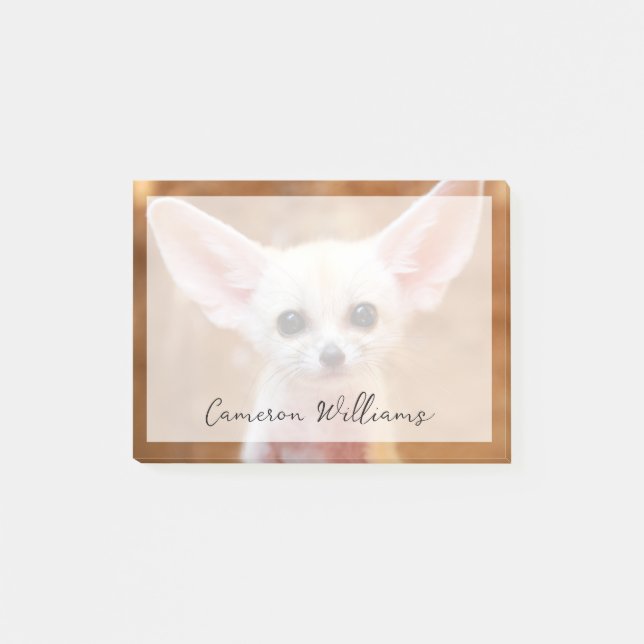 Notas Post-it® Animales de bebé más afectados | Fennec Fox (Anverso)