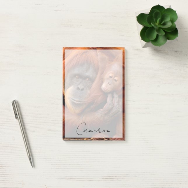 Notas Post-it® Animales de bebé más afectados | Mamá y bebé de Or (Oficina)