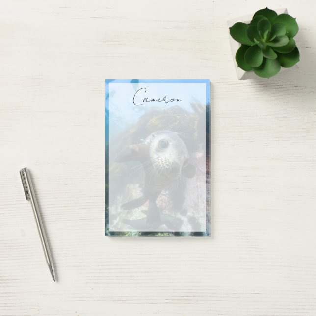 Notas Post-it® Animales de bebé más afectados | Sello subacuático (Oficina)