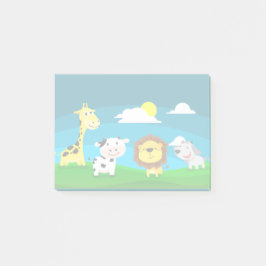 Notas Post-it® Animales de dibujos animados         