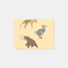 Notas Post-it® Animales extintos