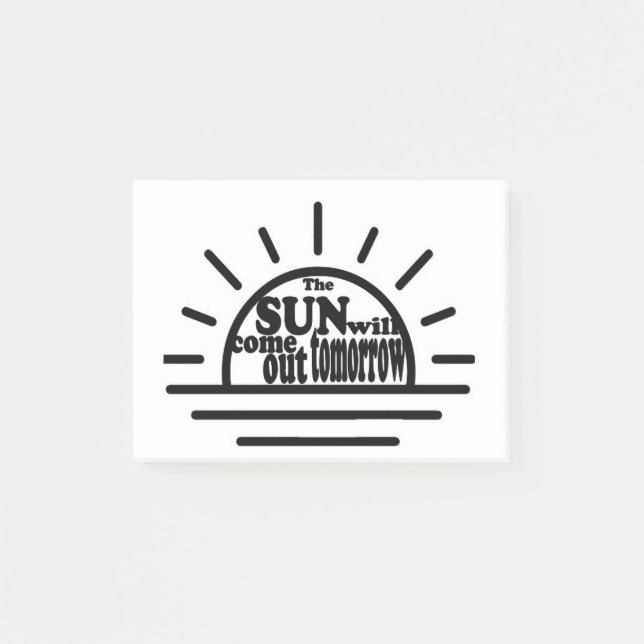 Notas Post-it® Annie: El Sol Saldrá Mañana (Anverso)
