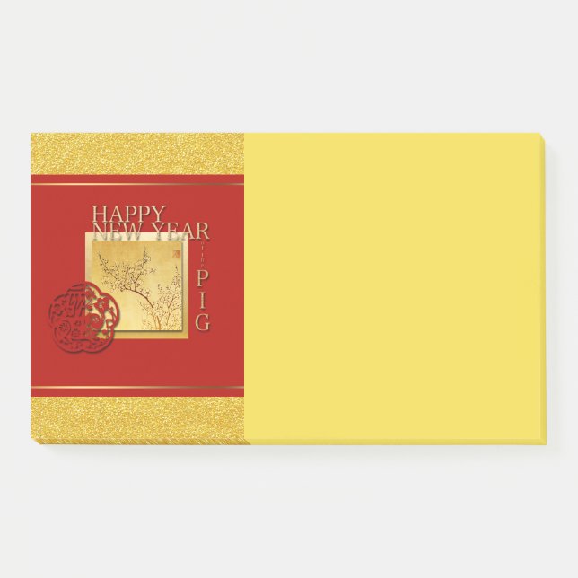 Notas Post-it® Año chino del cerdo 2019 L (Anverso)