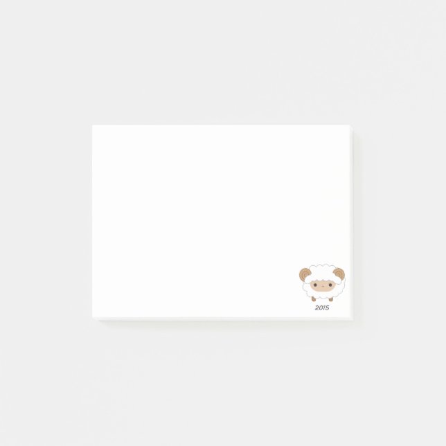 Notas Post-it® Año de las ovejas - 2015 (Anverso)