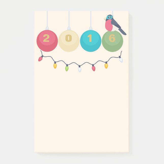 Notas Post-it® Año Nuevo 2016 (Anverso)