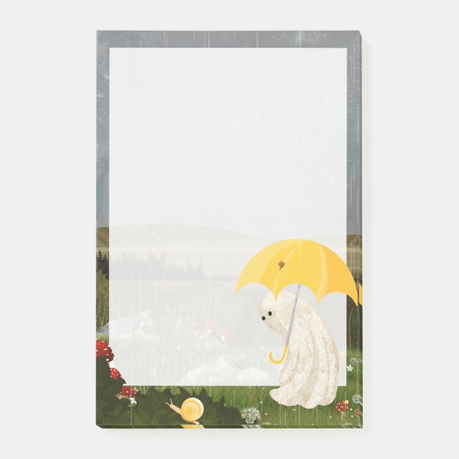 Notas Post-it® Anotación de caracol (Anverso)