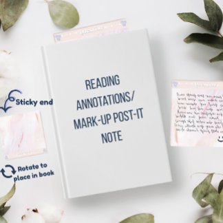 Notas Post-it® Anotación de lectura acrílica de pregunta