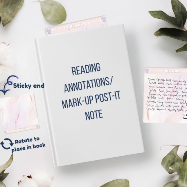 Notas Post-it® Anotación de lectura acrílica de pregunta (Subido por el creador)