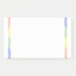 Notas Post-it® Anotación de nombre personalizado de arcoiris