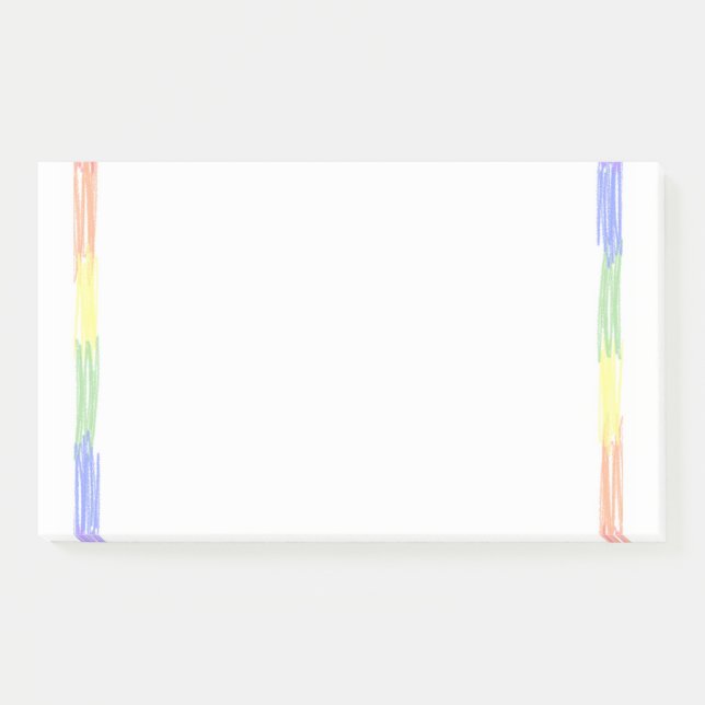 Notas Post-it® Anotación de nombre personalizado de arcoiris (Anverso)