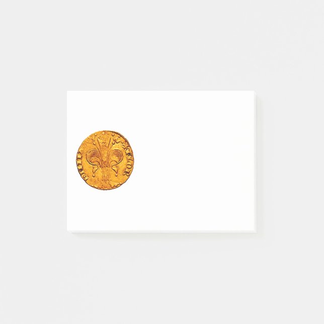 NOTAS POST-IT® ANTIQUE GOLD FLORENTINE FORINT (Anverso)
