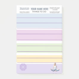 Notas Post-it® AntiStress Serene Meditation Yoga Chakras relax