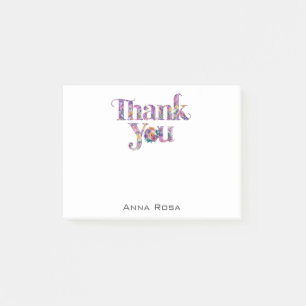Notas Post-it® *~* AP85 Floral Gracias - Gratitude Manifest