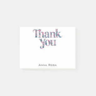 Notas Post-it® *~* AP85 Floral = Gratitude Manifest Gracias