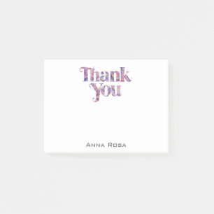 Notas Post-it® *~* AP85 Floral * Manifiesto De Agradecimiento