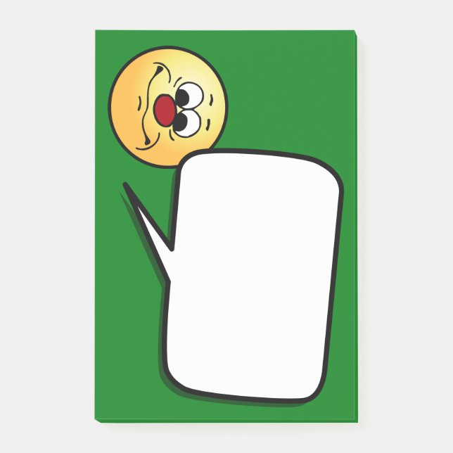 Notas Post-it® Apático Face Grumpey (Anverso)