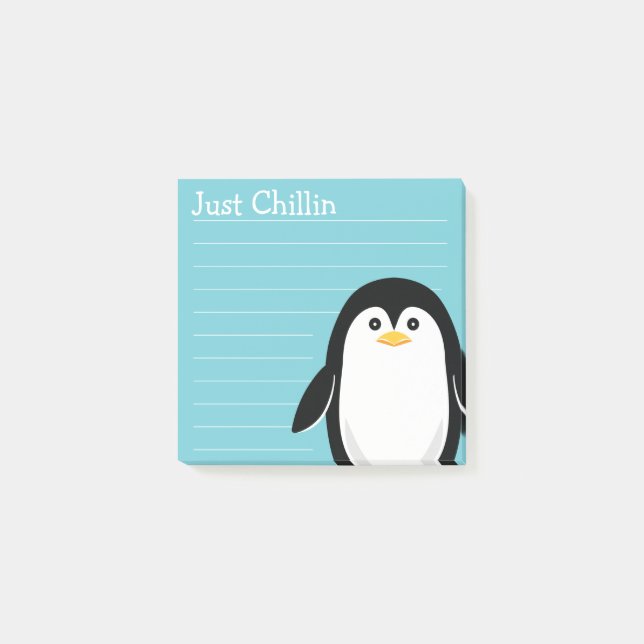 Notas Post-it® Apenas pingüino del bebé de Chillin (Anverso)