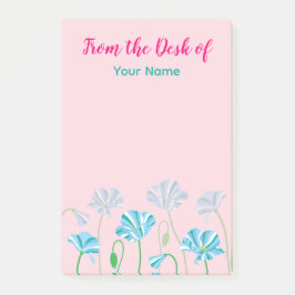 Notas Post-it® Apertura azul personalizada