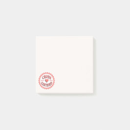 Notas Post-it® Aplastar Certificado Lindo