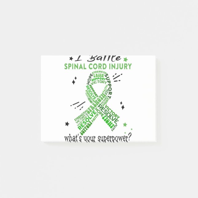 Notas Post-it® Apoyo Lesiones en el Cordón Espinal Guerreros Rega (Anverso)