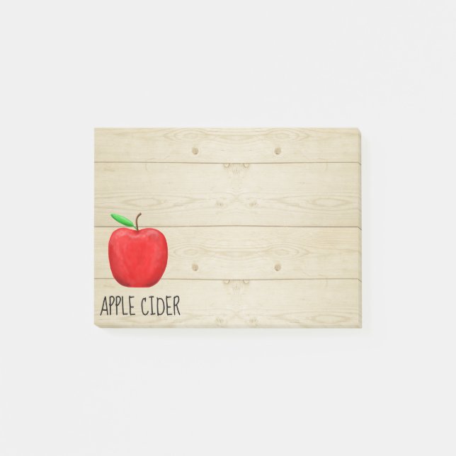 Notas Post-it® Apple Cider Red Apple (Anverso)