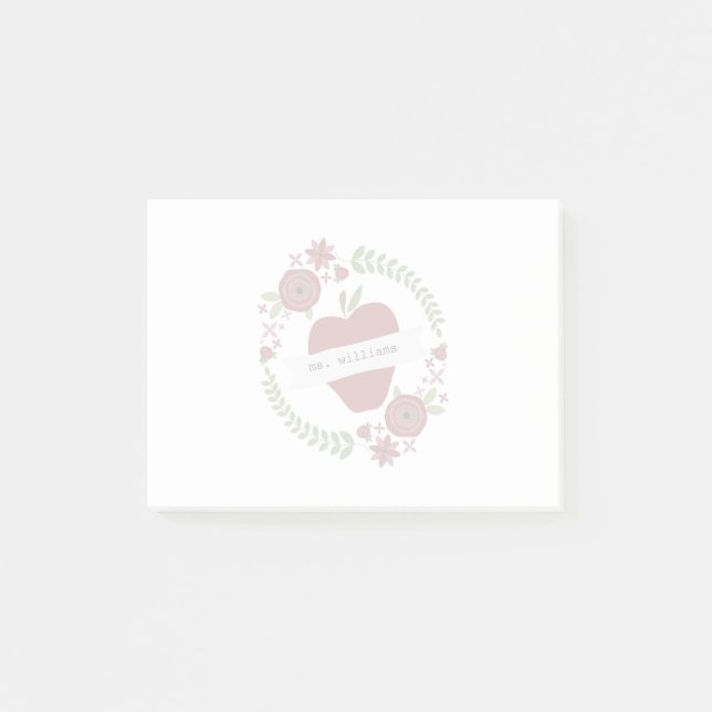 Notas Post-it® Apple enrruella al profesor (Anverso)