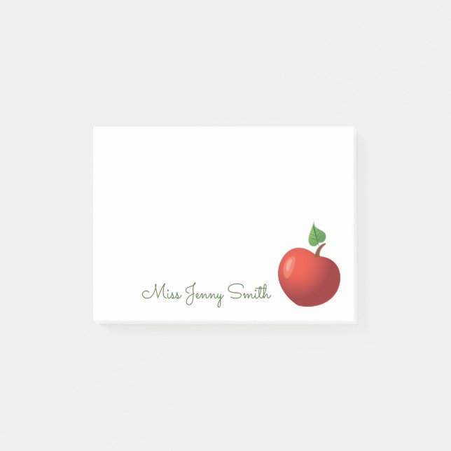 Notas Post-it® Apple rojo (Anverso)
