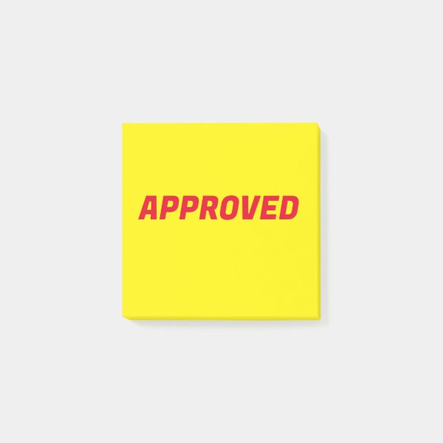NOTAS POST-IT® APROBADO (Anverso)