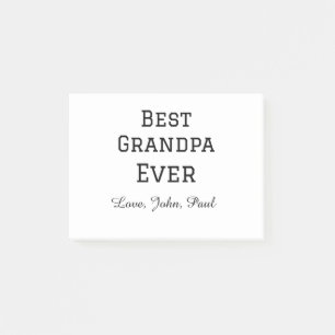 Notas Post-it® Apuesto que el abuelo siempre da nombre simple