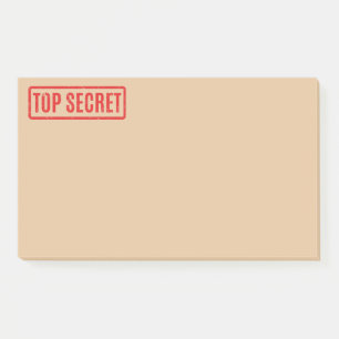 Notas Post-it® Apuntes de postes de alto secreto sellados