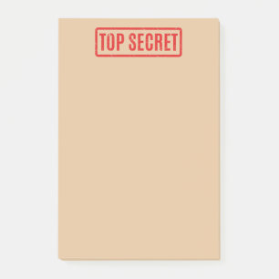 Notas Post-it® Apuntes de postes de alto secreto sellados