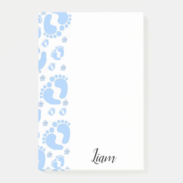 Notas Post-it® Apuntes post-it Baby Feet Boy Elephant (Anverso)