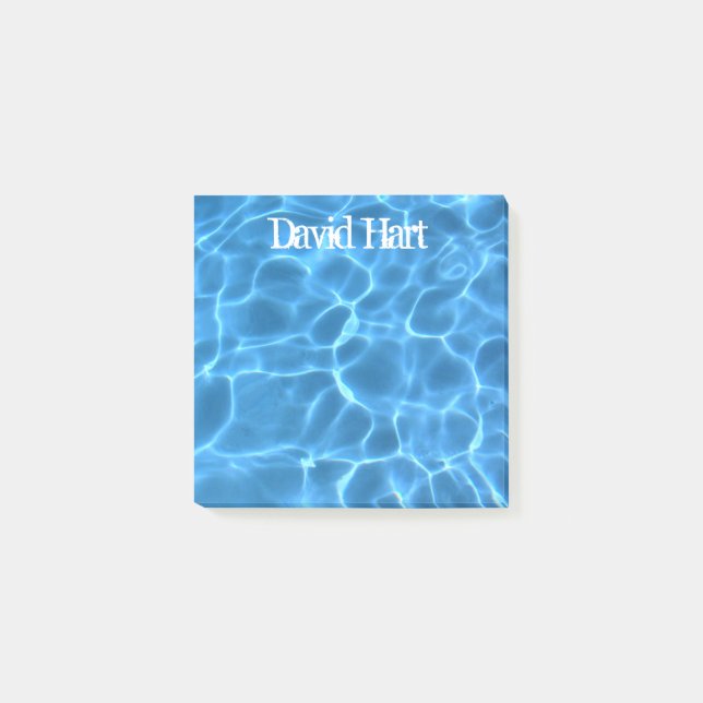 Notas Post-it® Aqua Blue Swimming Pool (Anverso)