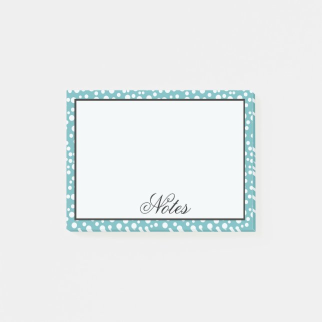 Notas Post-it® Aqua Confetti Dots (Anverso)