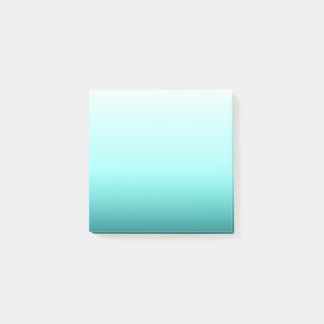 Notas Post-it® Aqua Teal Ombre Gradient