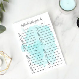 Notas Post-it® Aqua Watercolor Splash organiza cosas para hacer