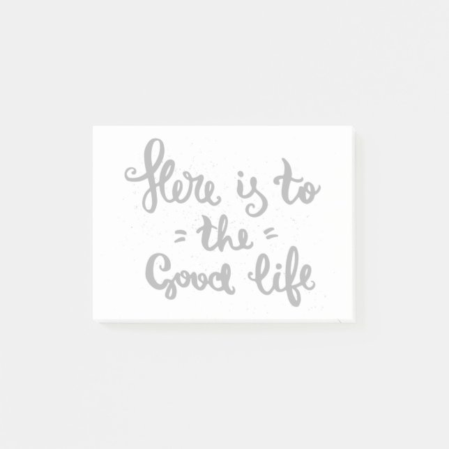Notas Post-it® Aquí Está La Buena Vida (Anverso)