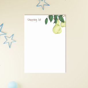 Notas Post-it® Árbol de frutas pieles verde de la lista de compra