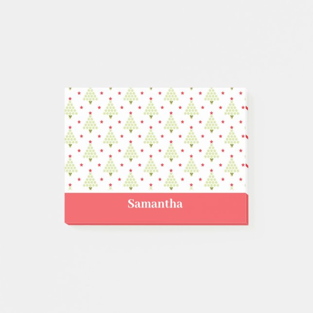 Notas Post-it® Árbol de Navidad (Anverso)