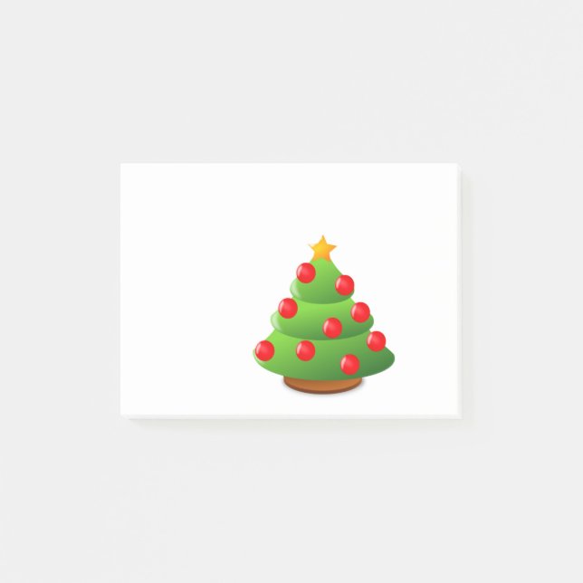 Notas Post-it® Árbol de navidad (Anverso)