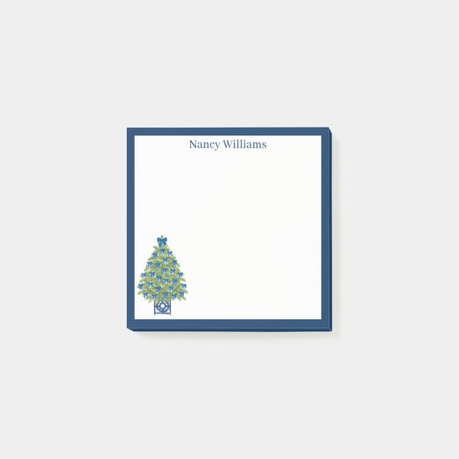 Notas Post-it® Árbol de Navidad Chinoiserie (Anverso)