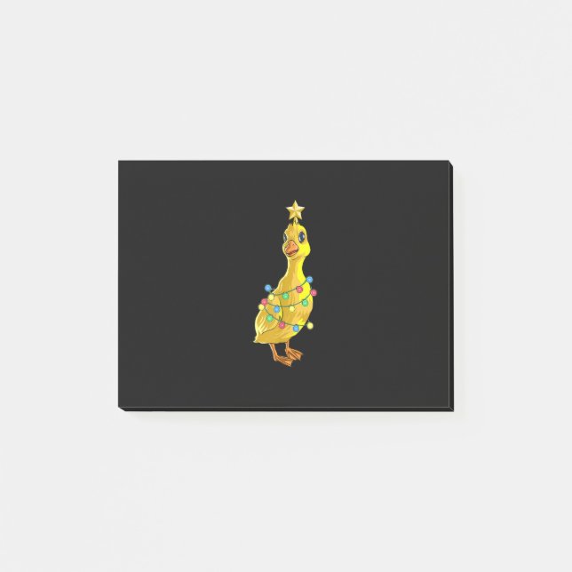 Notas Post-it® Árbol de Navidad Duck T Luces Decoración Estrella  (Anverso)
