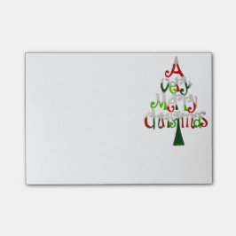 Notas Post-it® Árbol de Navidad muy divertido