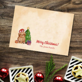 Notas Post-it® Árbol de Navidad y Perezoso Personalizado