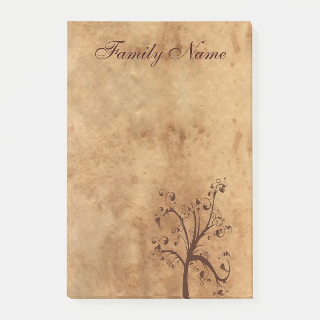 Notas Post-it® Árbol genealógico familiar (Anverso)