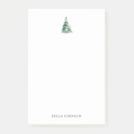 Notas Post-it® Árbol navideño de vacaciones personalizado
