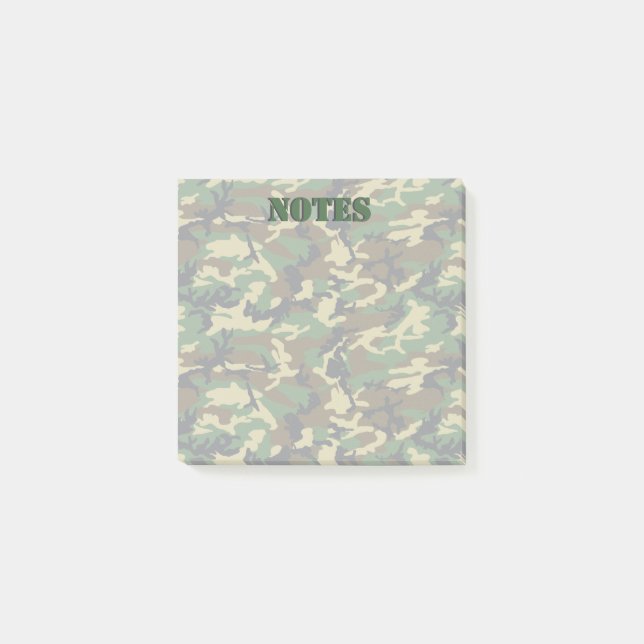 Notas Post-it® Arbolado Militairy Camo (Anverso)