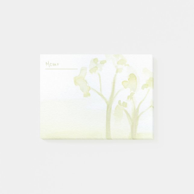 Notas Post-it® Árboles acuáticos verdes (Anverso)