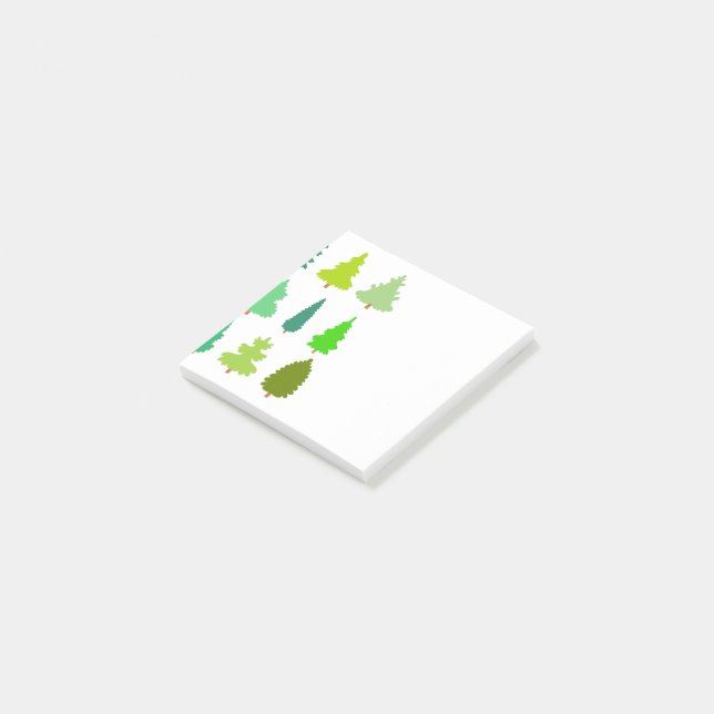 Notas Post-it® Árboles de Navidad (En perspectiva)